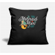 Mermaid Mom Mermom Mother Mommy Party Birthday Black Pillow